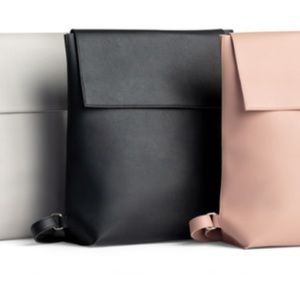 NWT Solstice GWP Black Leather Backpack $50 Retail